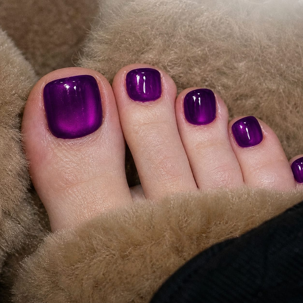 Ultraviolet - Faux Ongles Pieds Carre Court
