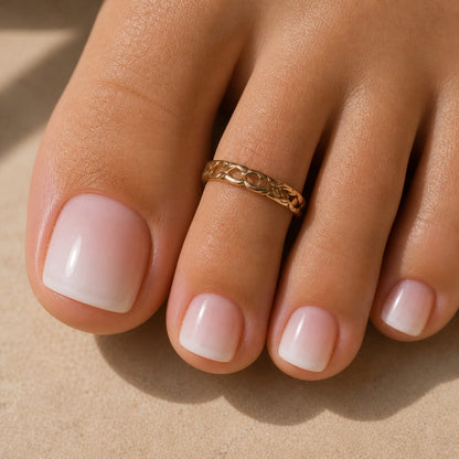 Baby Boomer - Faux Ongles Pieds Carre Court