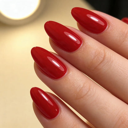 Fatal press on nails amande court - vue de profil
