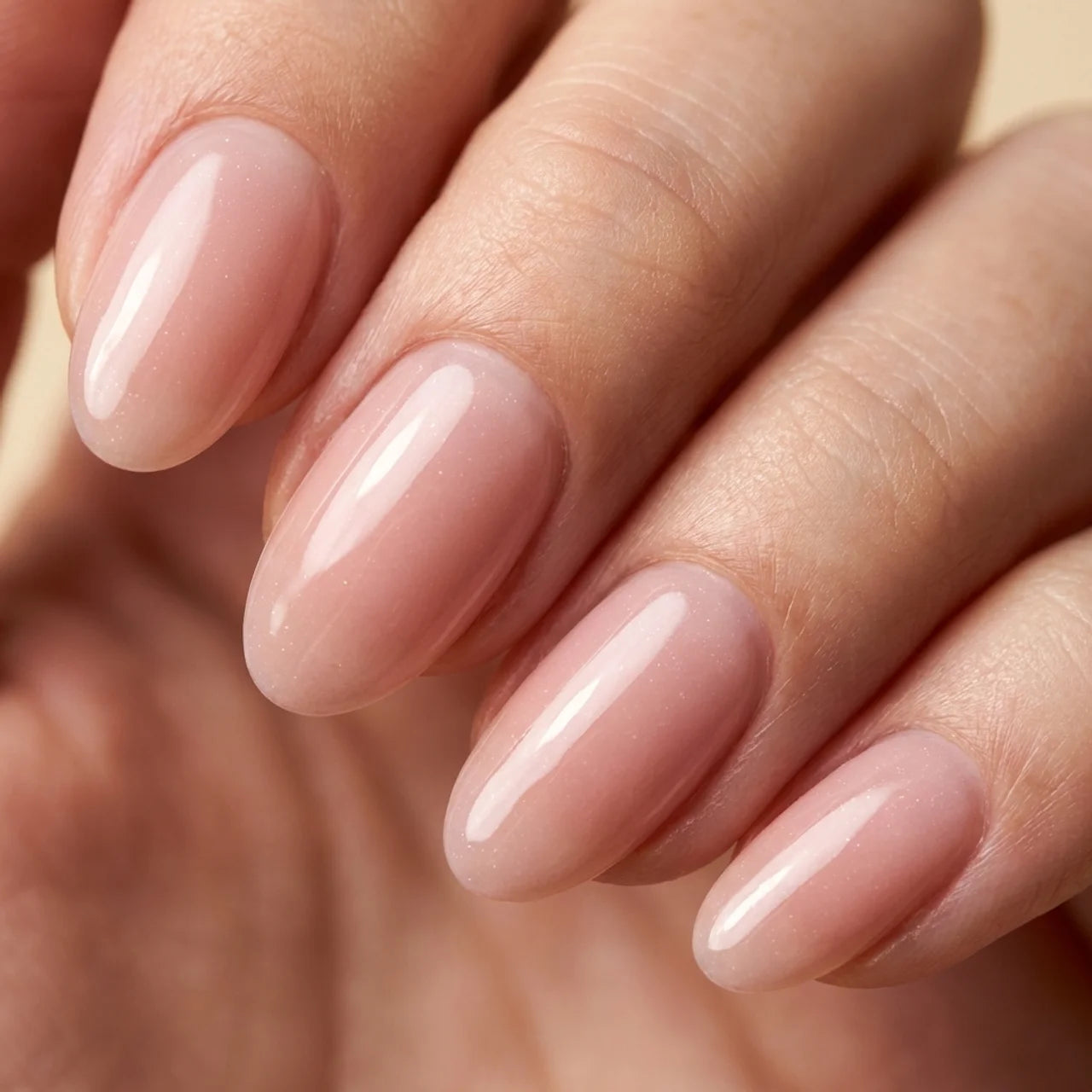 Bloom press on nails ovale court - vue de profil