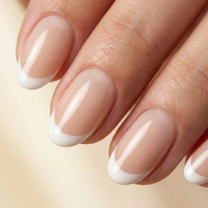 Smart press on nails ovale extra court - vue de profil