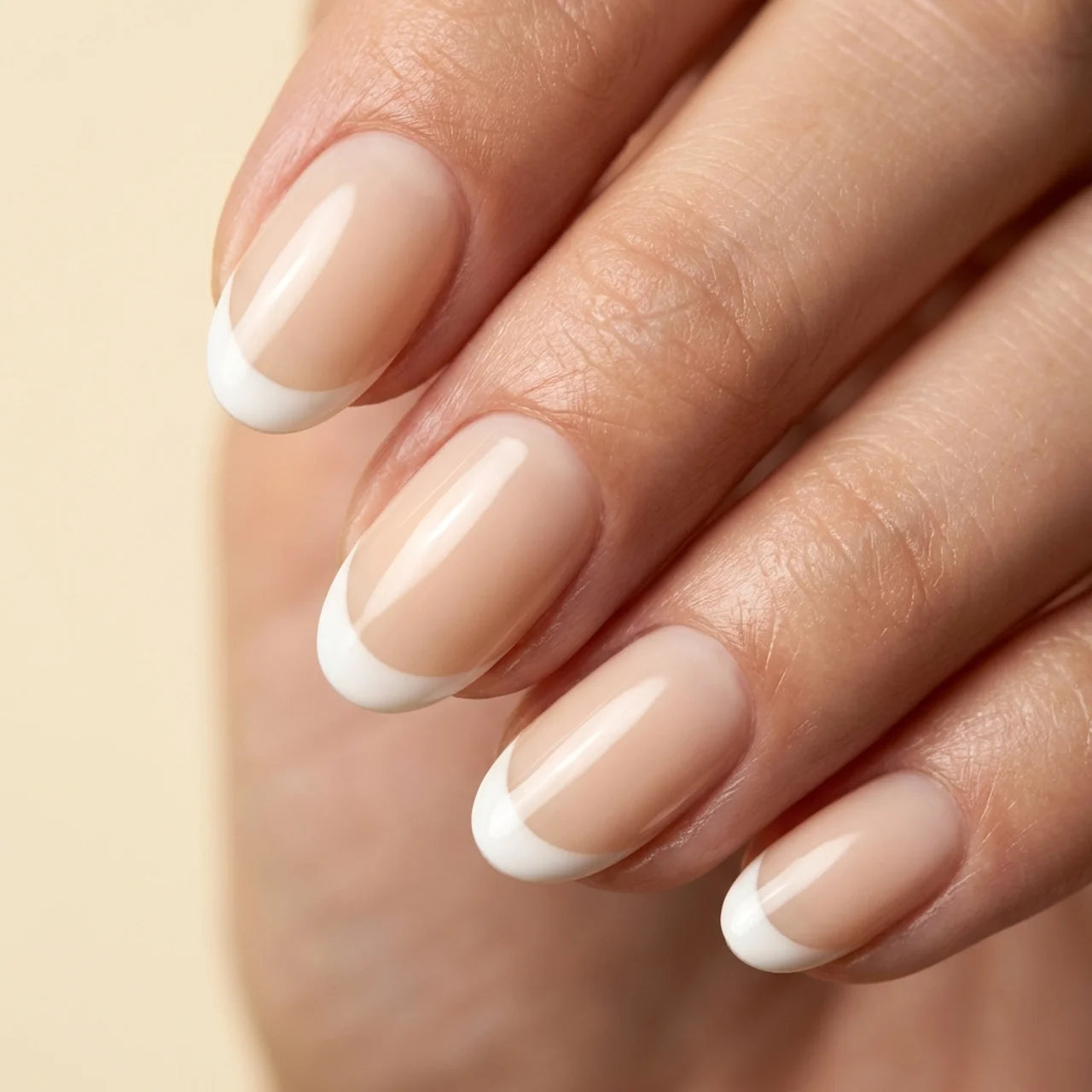 Smart faux ongles ovale portés sur main - gel souple réutilisable