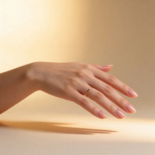 Barbie - faux ongles rose ovale court glossy en gel souple | Glow Nails