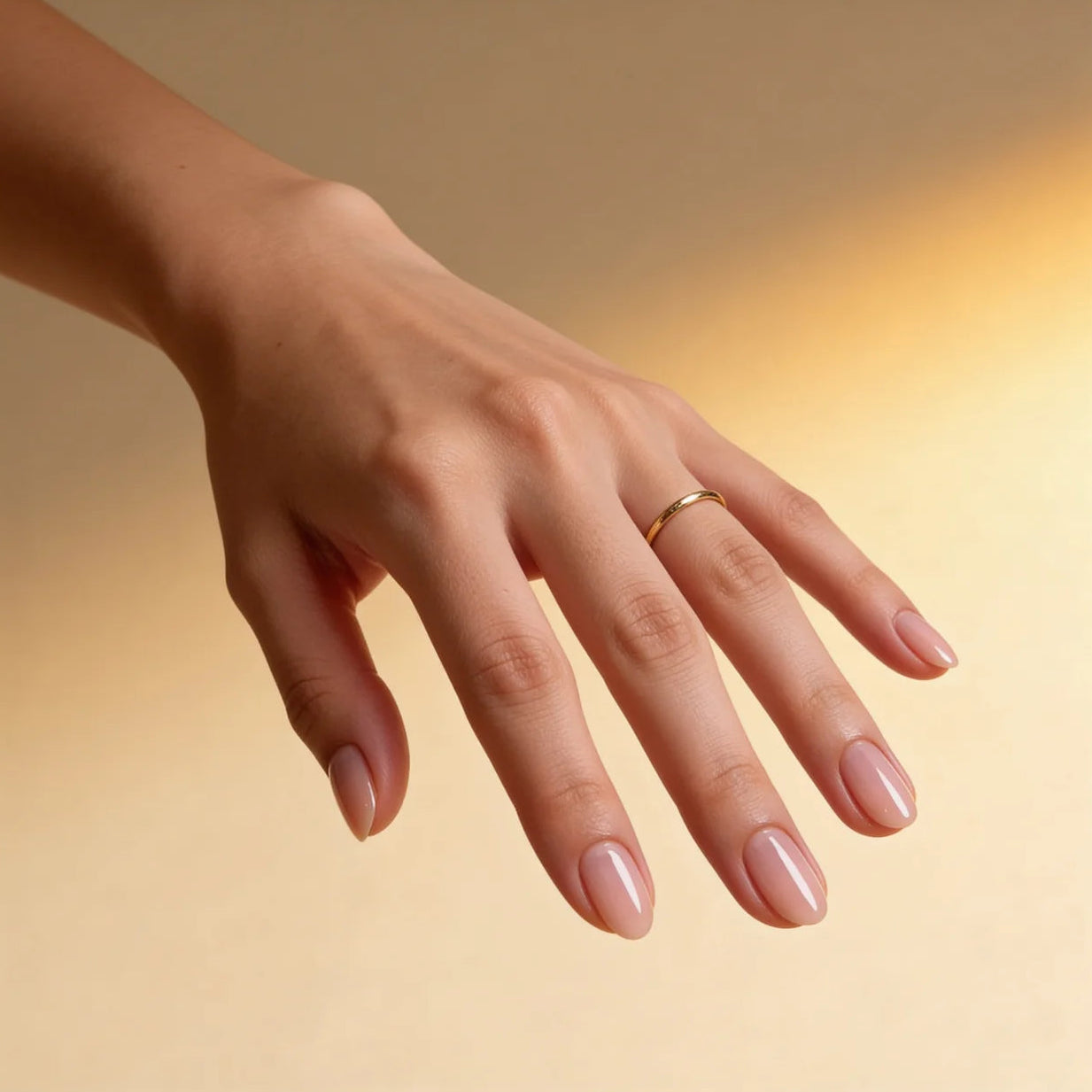 Barbie press on nails ovale court - vue de profil