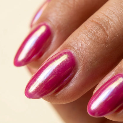 Glam press on nails ovale court - vue de profil