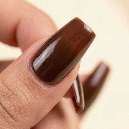 Bao press on nails ballerine long - vue de profil