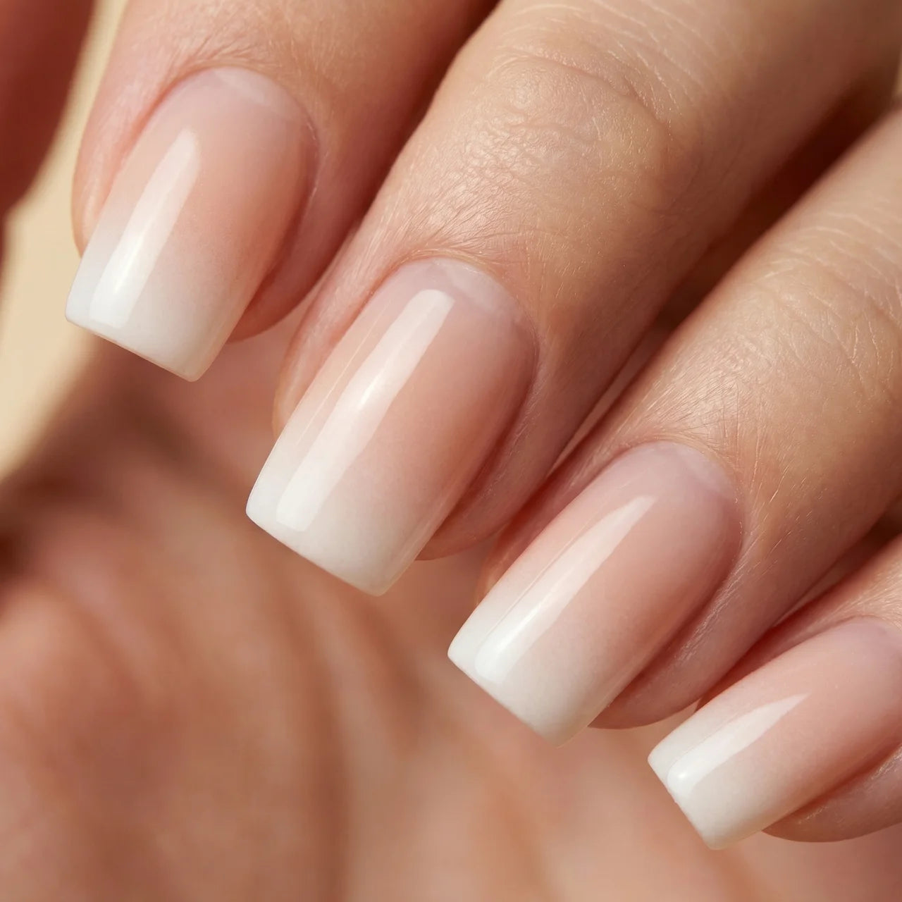 Mini Boomer press on nails carré court - vue de profil