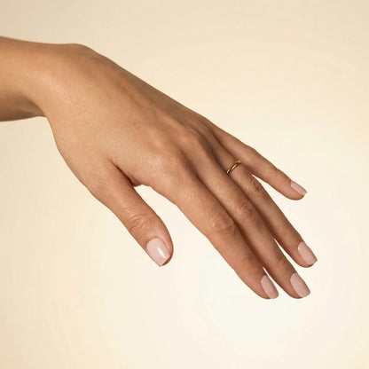 Romance - faux ongles nude et rose carré extra court en gel souple | Glow Nails