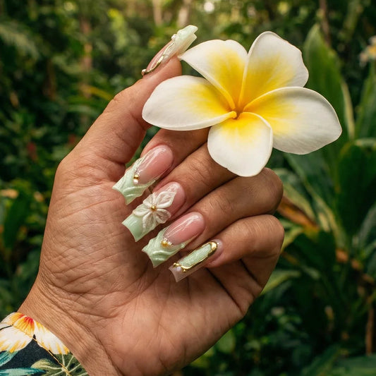 Aloha kit complet faux ongles gel souple - sticky tabs inclus