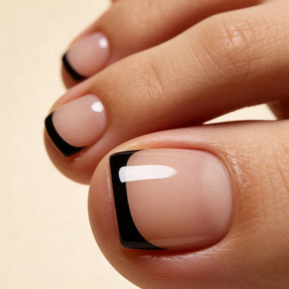 Subtil Black Pieds kit complet faux ongles gel souple - sticky tabs inclus