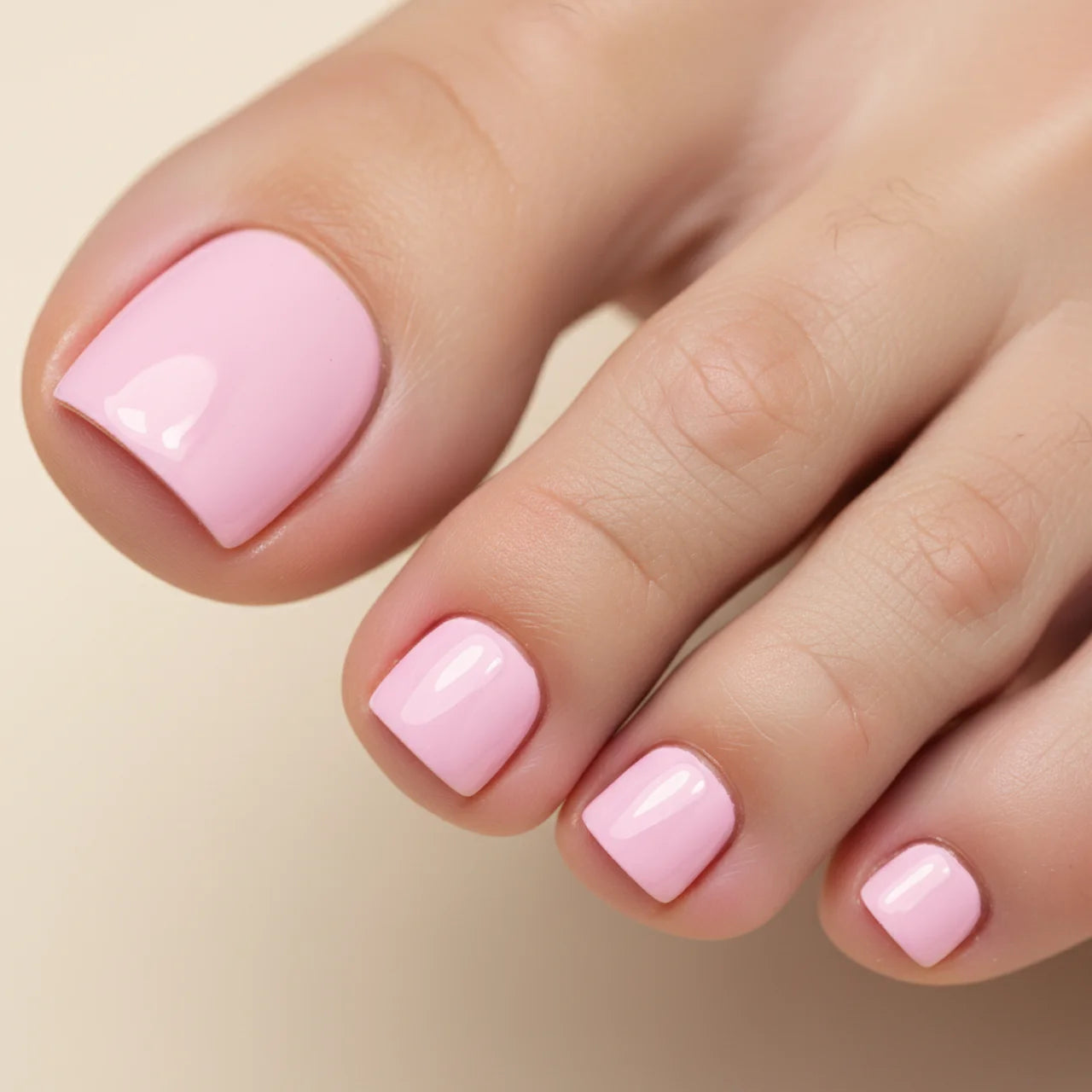 Sweet Pieds press on nails pieds - détail design rose