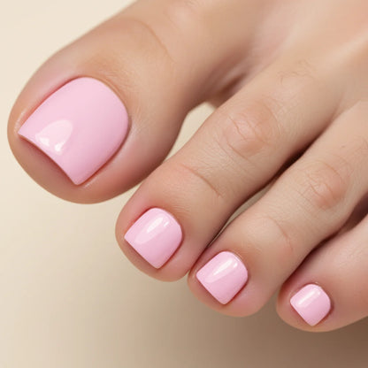 Sweet Pieds press on nails pieds - détail design rose
