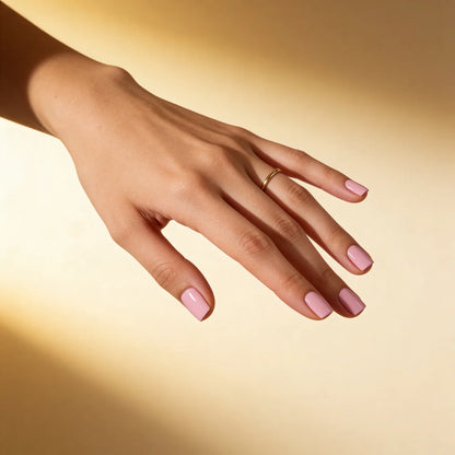 Sweet - faux ongles rose carré long en gel souple | Glow Nails