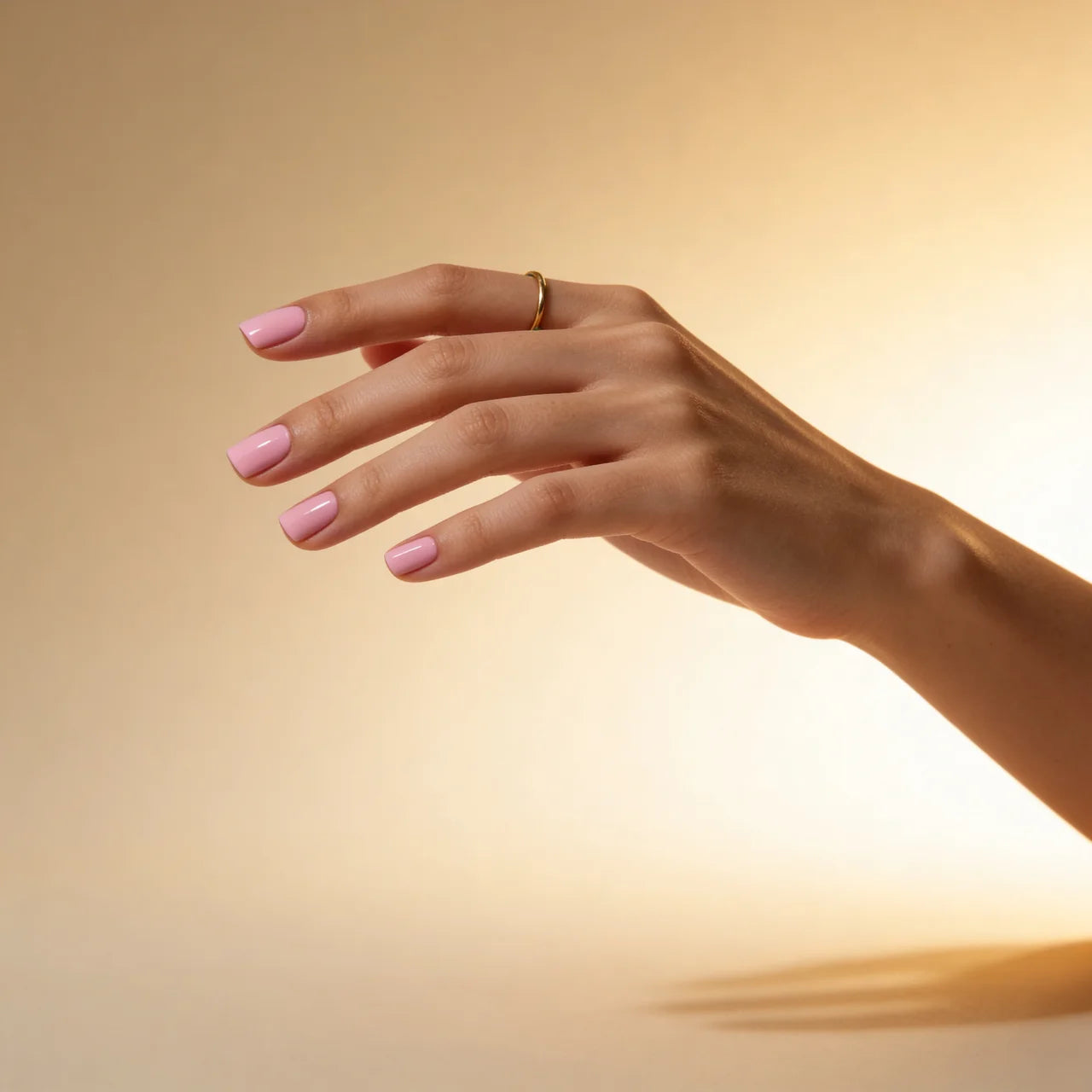 Sweet press on nails carré long - vue de profil