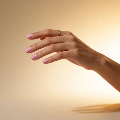 Sweet press on nails carré long - vue de profil